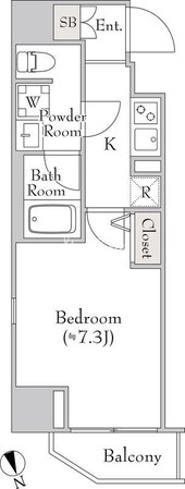 ルミークアン北上野の物件間取画像